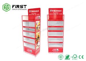 China Custom Logo Cardboard Floor Stand Retail Promotion Carton Paper Cardboard Floor Shelf Display wholesale