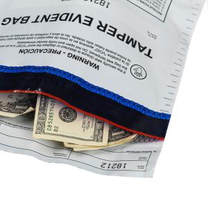 China Transparent Customized Tamper Evident Bank Cash Security Bags wholesale