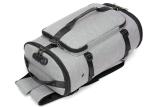 Anti Theft Zipper Open Nylon Leisure Backpack With USB Charging Port