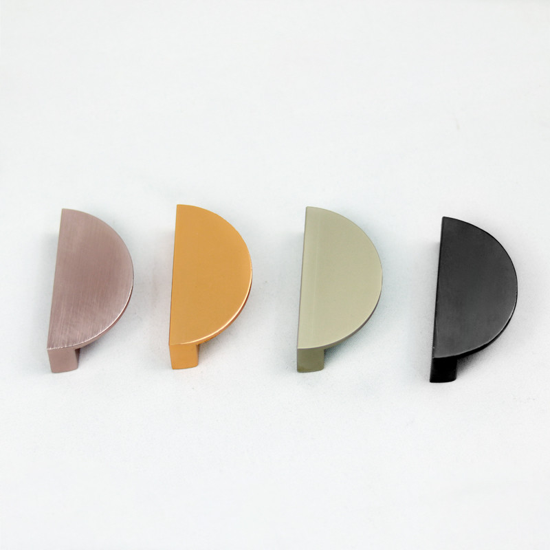 OEM 90mm Aluminum Alloy Half Moon Drawer Handles