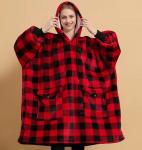 Custom Giant Pocket One Size Fits Ladies Oversized Hoodie Blanket All Printed