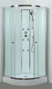 China Spacious Extra White Glass Shower Cabins For Country Clubs / Real Estate Property wholesale