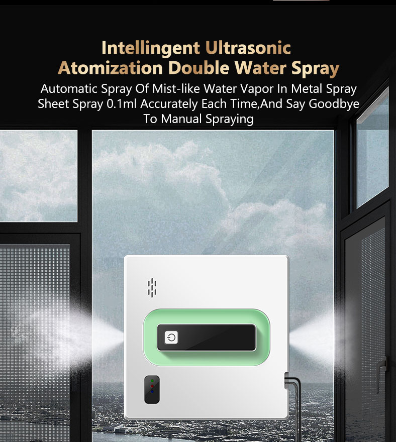 Custom Intelligent Window Cleaning Robot Vacuum Sweeper Machine with 3 mins/m2 Speed