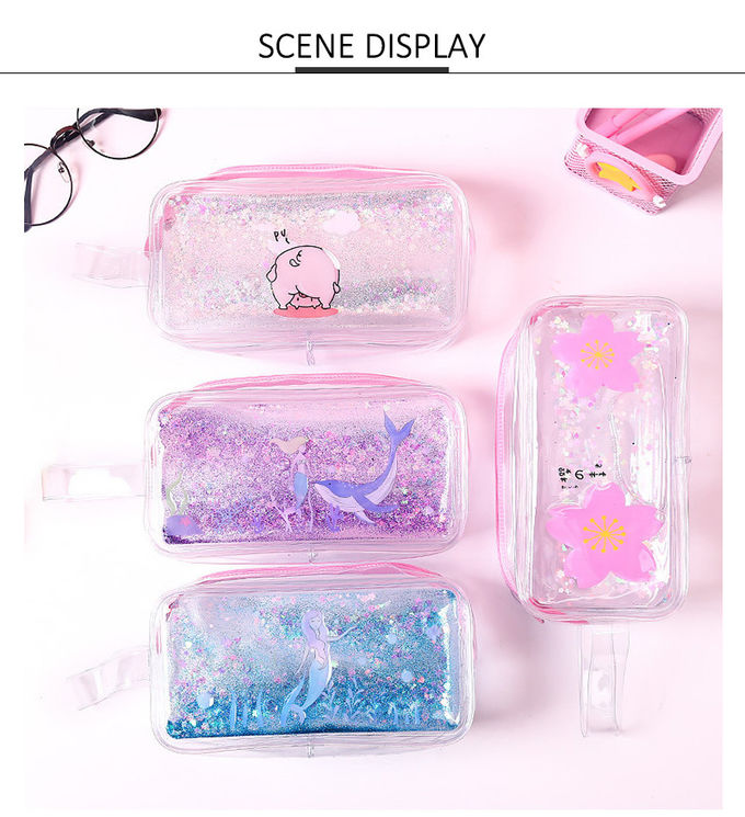 Candy Color Waterproof PVC Cosmetic Bag For Girls