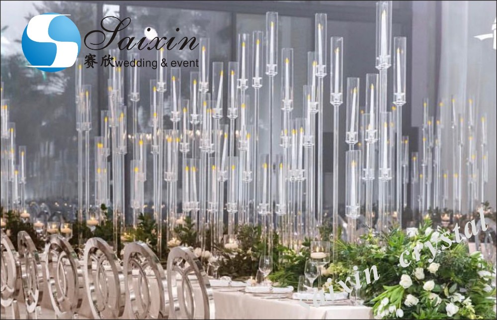 Crystal Gold Flower Vase Metal Stand For Living Room Wedding Table Decoration
