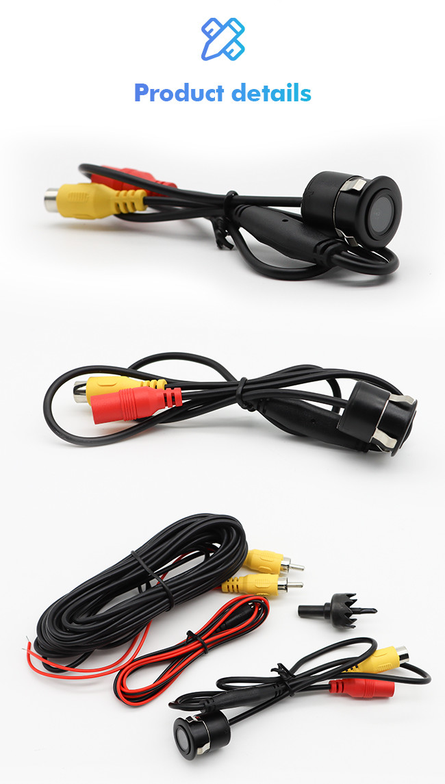 Punched 18.5 Car Reverse Camera With Parking Sensor 170 Degree AHD HD Night Vision