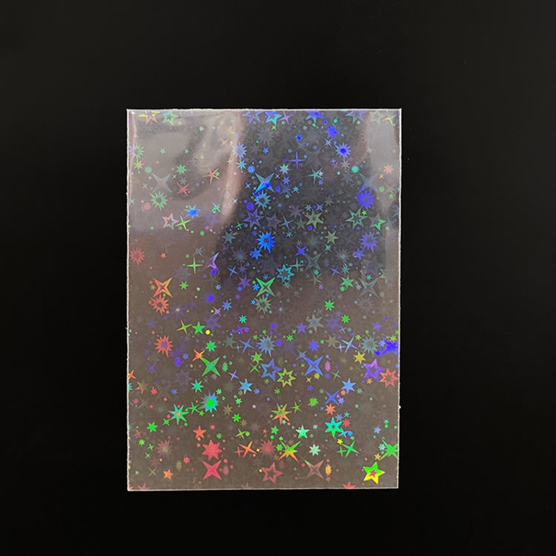 Custom Clear Holographic Card Protective Sleeves 66x91mm Sports Card Plastic Sleeves