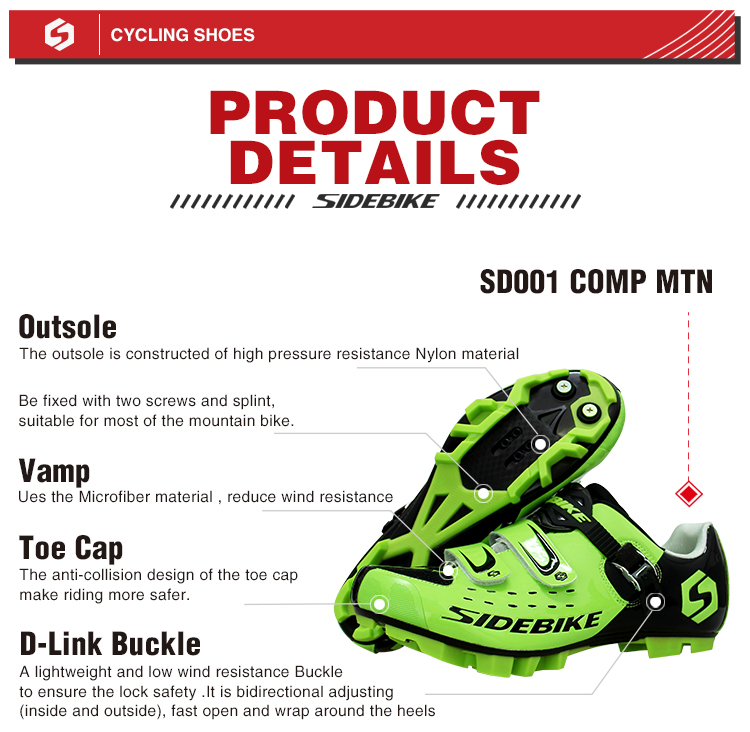 Nylon Ventilation MTB Road Bike Shoes Geometry Design Body Complete Size Choice