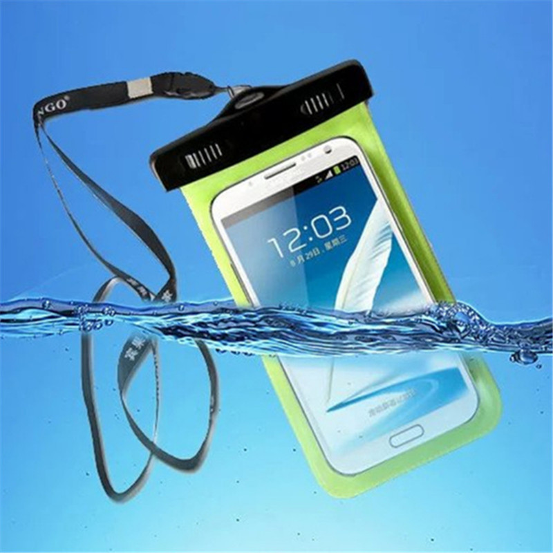 Pink Waterproof Phone Bag PVC Waterproof Phone Pouch Floating Dry Phone Bag