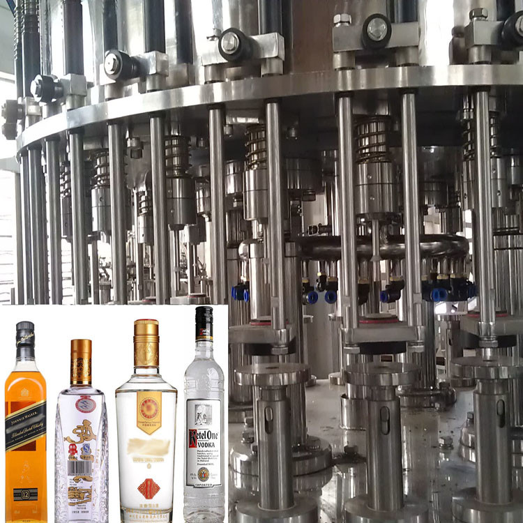 Small scale vodka alcohol drink filling machine food grade stainless steel CE certification 4000BPH 380V