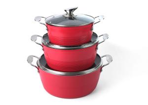 China Kitchen Cooking Aluminum Alloy 3003 LFGB Non Stick Soup Pot wholesale
