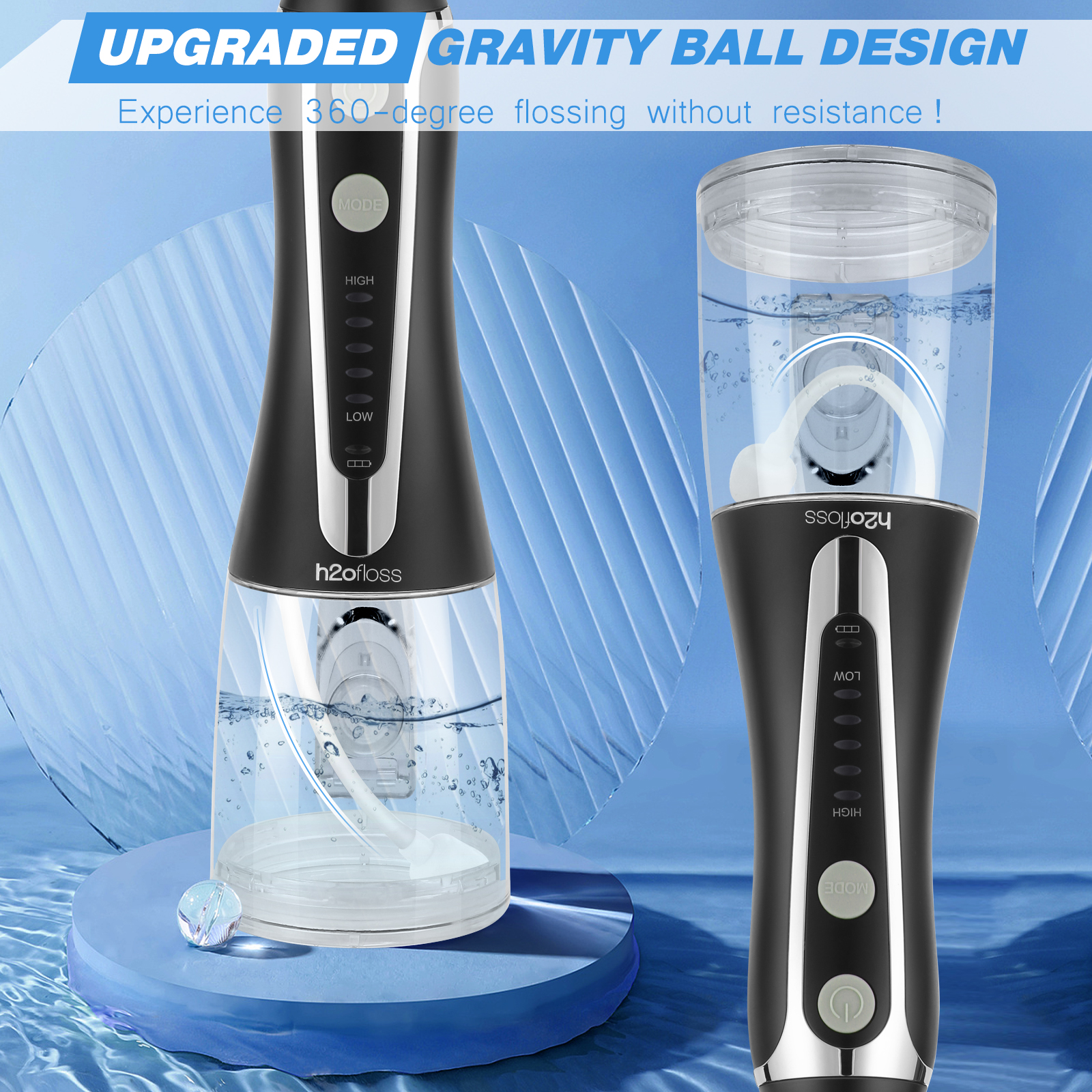 Home Travel Dental Floss Water Flosser with Ipx7 Waterproof Electric Teeth Whitening
