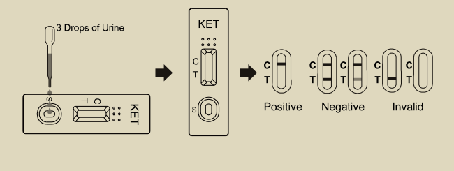 Keta/mine KET Rapid Test CutOff Concentration Of 500ng/Ml Accuracy 98.0%