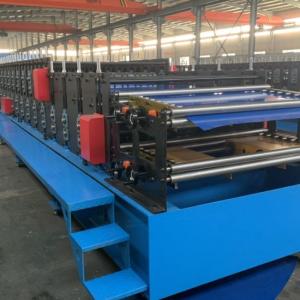 China 13-18 Stations Color Steel Panel Glazed tile and corrugated panel Roll Forming Machine wholesale