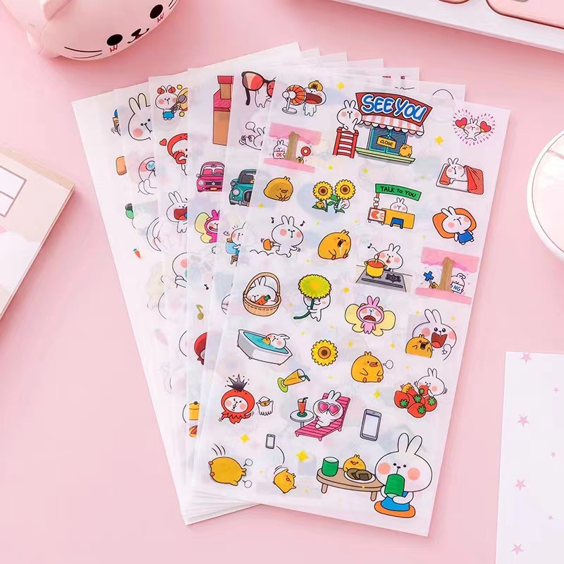 Colorful Adhesive Daily Planner Sticker 16.5*8.8CM For Promotion