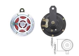 China 100 / 115mm Car Horn Replacement Chrome Star Cover Iron Car Electric Horn wholesale