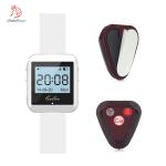 Best price restaurant wireless calling system wrist watch pager and 3 keys