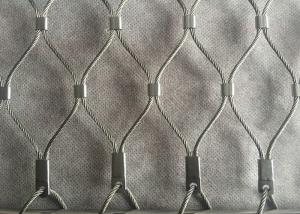 China Grade A Ferruled Style Stainless Steel Wire Rope Mesh Safety Net 7 x 19 wholesale