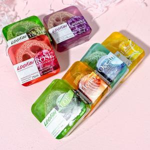 China Luxury Personalized Individually Wrapped Bath Soap Essential Oil Flower Handmade wholesale