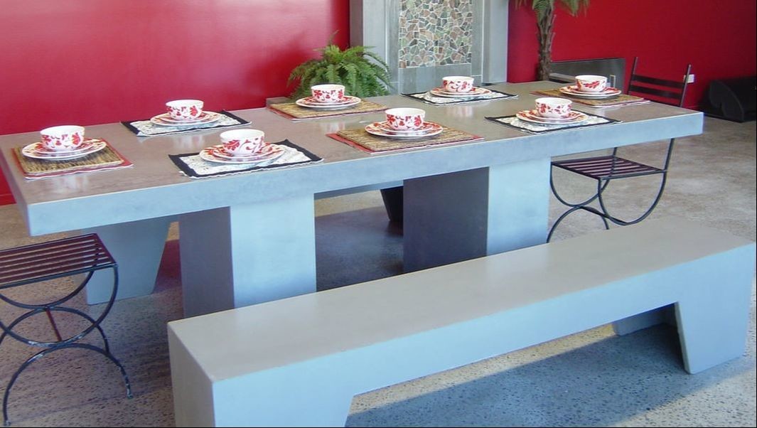 High Strength Garden Outdoor Concrete Furniture GRC Concrete Bench Furniture