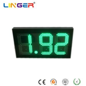 China 8.88 Digital Gas Price Signs In Green Color With 10 Inch Digits For USA Market wholesale