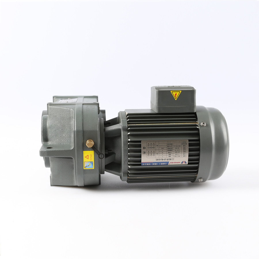 2 Stages 6 Pole Parallel Shaft Helical Gear Motor Lower Noise