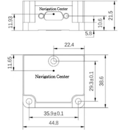 MEMS Inertial Measurement Unit Imu Sensor Reliable Inertial Management Unit 4.48*3.86*2.15cm