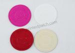 Round CK 3D Silicone Logo On Clothes Monochrome Glossy Raised