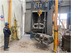 Lost Foam Casting Anode Yoke With Three Pins For Aluminum Smelter