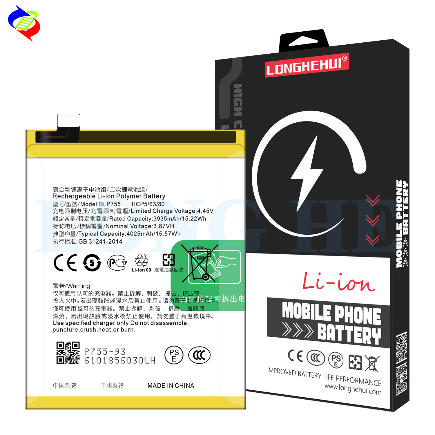 BLP755 4025mAh Battery for OPPO Reno3 Reno3 Pro CPH2009 PCRM00 PCRT00 in High Demand