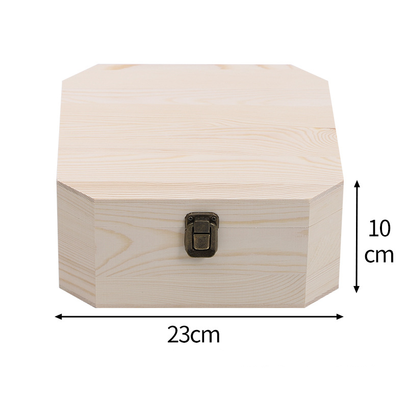 Ultraportable Small Wooden Box Packaging With Lock Dustproof Reusable