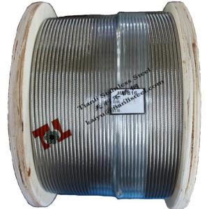 China AISI 316 1x19 8mm Stainless Steel Wire Rope wholesale