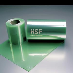 China 20um Translucent Green PET Non Silicone Coated Optically Clear PET Film wholesale