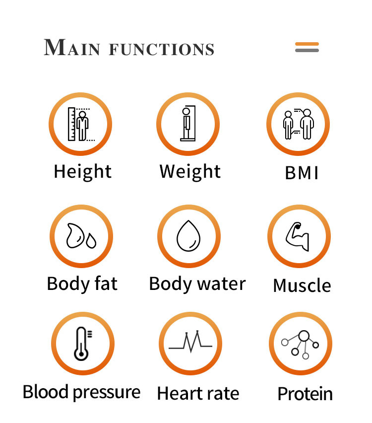 Human Height Weight Bmi Body Fat Scale Health Analysis