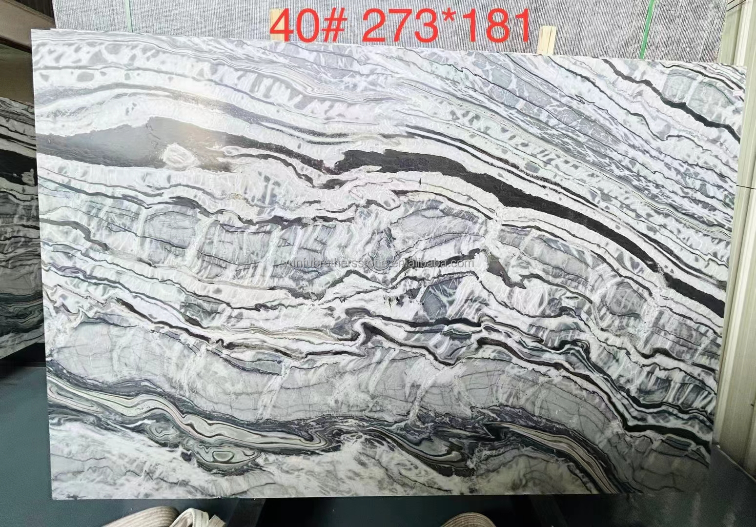 Transform Your Dining Table with Brazil's Popular Stone Panda Impression Marble Slab