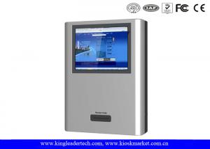 China Space-saving Design Wall Mount Kiosk With Thermal Receipt Printer , TFT LCD Display wholesale