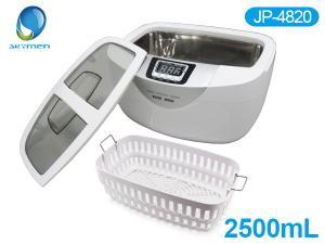 China JP -4820 Portable White 2.5 Liter Professional Ultrasonic Jewelry Cleaner CE FCC Cetification wholesale