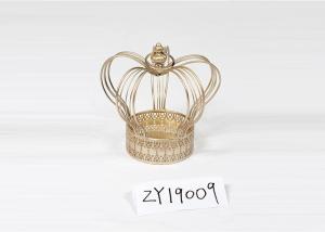 China Metal Crown Shape Iron Pedestal Pillar Candle Holder wholesale
