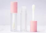 Transparent Frost Cosmetic Tube 4.5 ml Round Private Label Lip Gloss Tube With