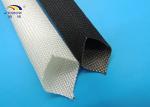 White Uncoated Flexible High Temperature Fiberglass Sleeving for Cables 400℃