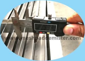 China 1mm Stainless Steel 170mm Vane Pack Mist Eliminator wholesale