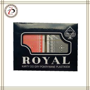 China DOUBLE DECK ROYAL PLASTIC PLAYING CARDS wholesale