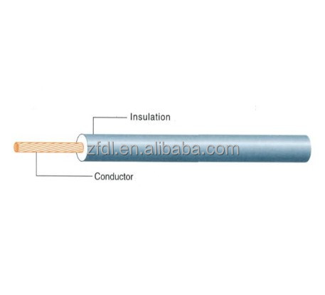 Solid Conductor Single Core Electrical Wire Flat Cable Insulated with Insulation