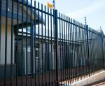 Customized Black Zinc Steel Metal Garrison Fence Panels Maintenance Free