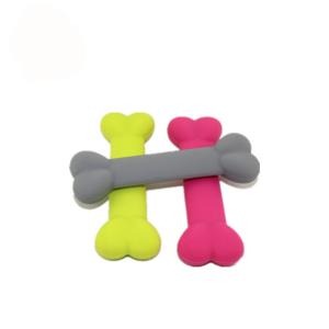 China Bone Shape Pet Play Toys Non - Toxic Silicone Material For Dog Dental Health wholesale