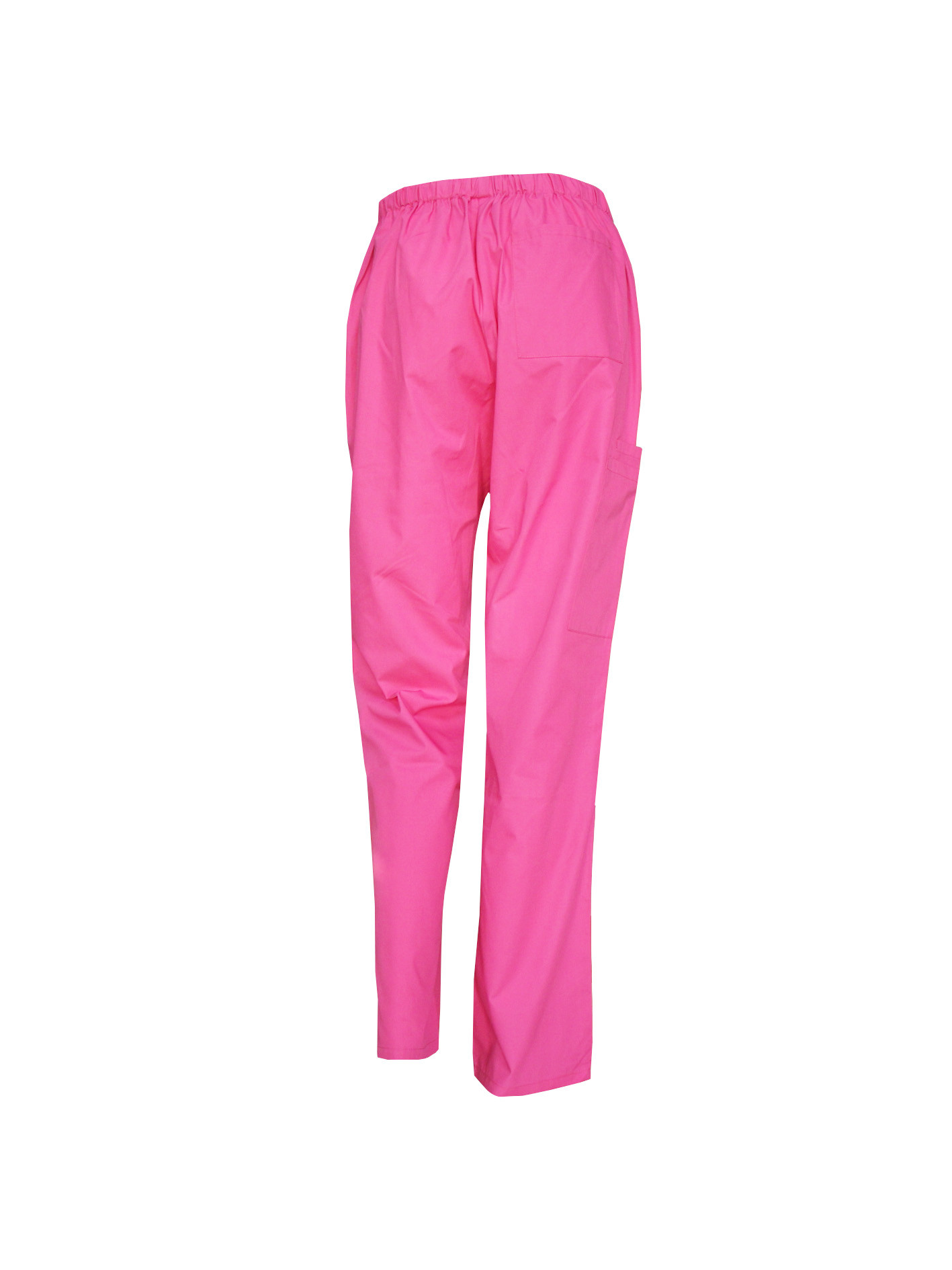 Cotton Rose Red Medical Scrubs Jogger Pants 65 Percent Polyester 35 Percent Cotton