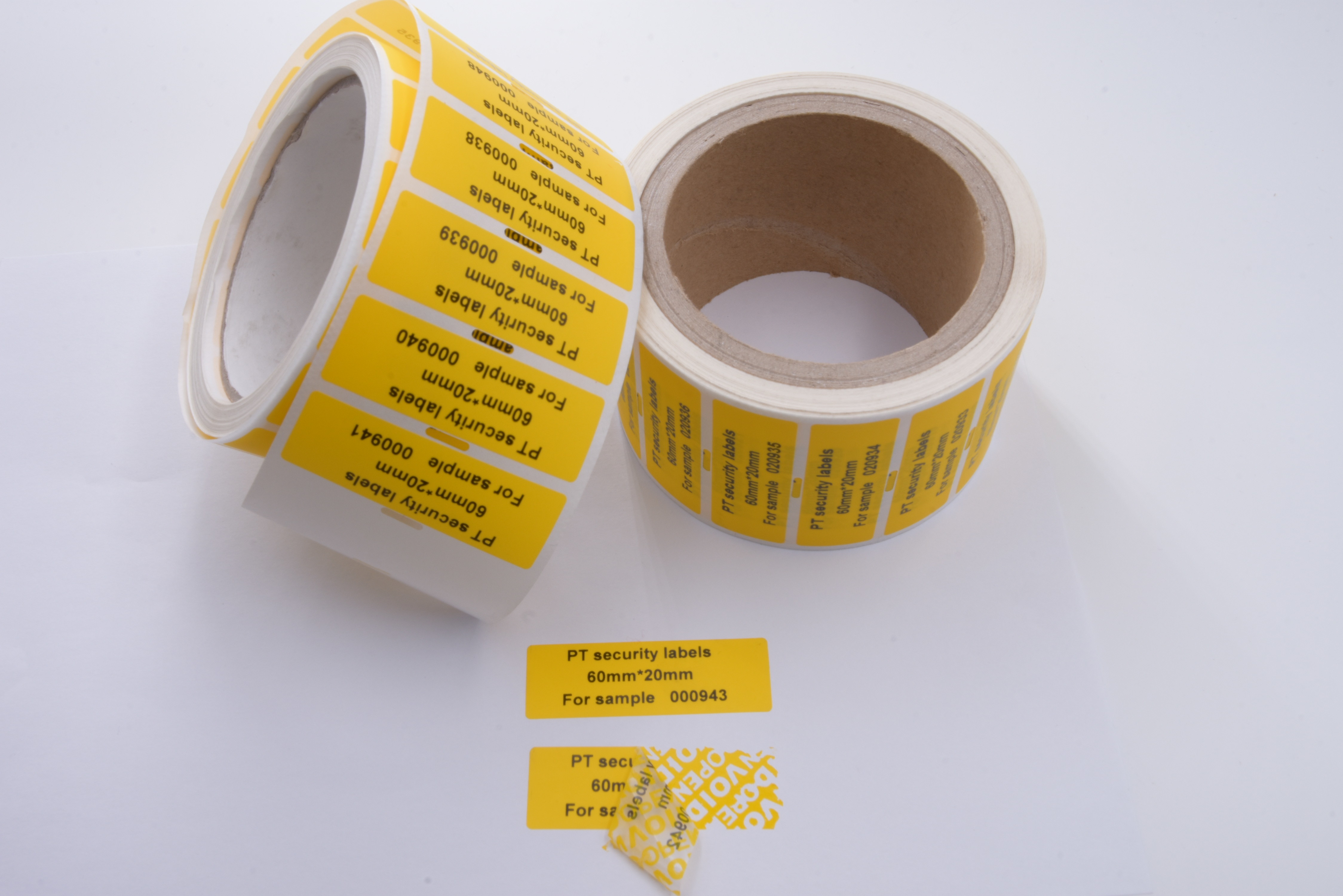 PET Film Security Seal Total Transfer Tamper Evident Label Material