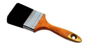 China Lacquer Black Bristle Paint Brush For House Painting Woodstain wholesale