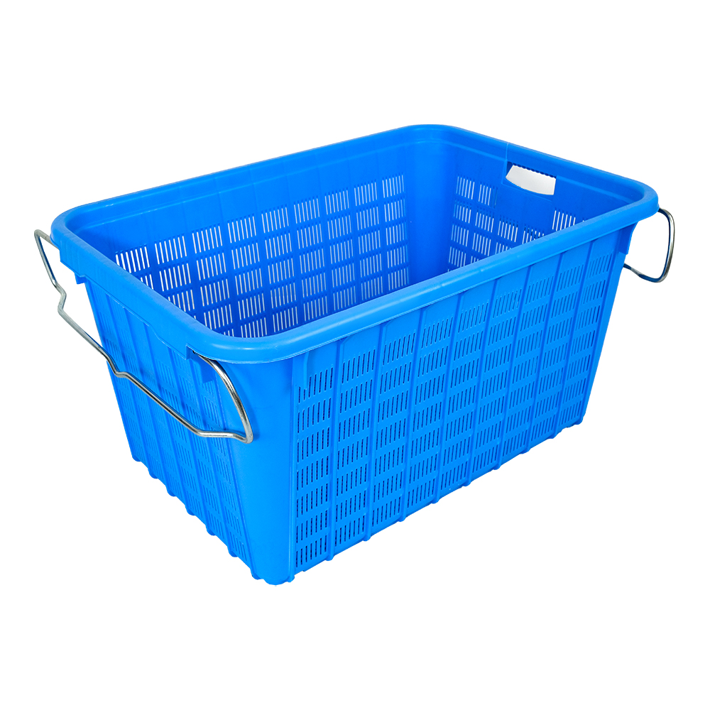 Customized Logo Heavy Duty Mushroom Plastic Basket for Fruit and Vegetable Turnover