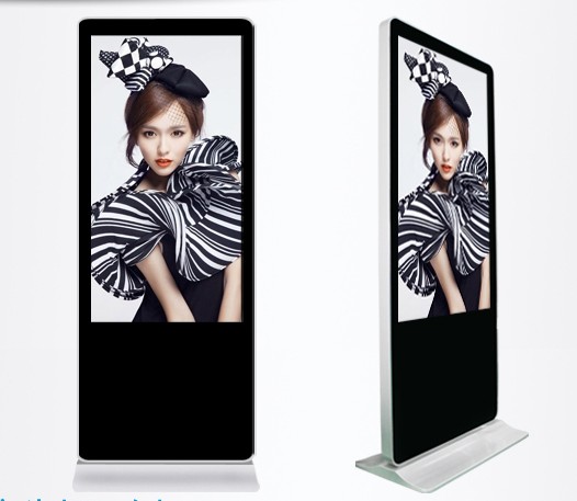55 inch free standing kiosk 4g wifi network digital advertising lcd screen